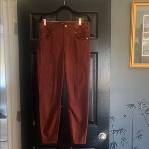 Liverpool Women's Cropped Pants in Rust